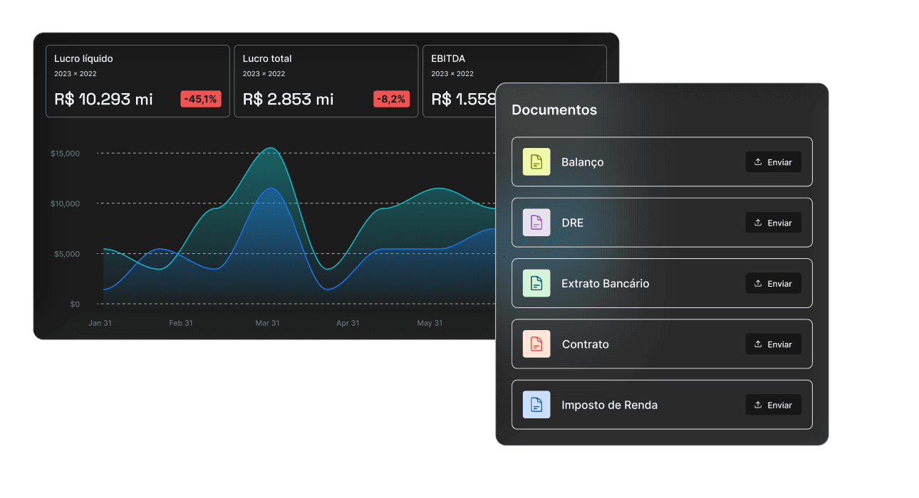 OCR e extração inteligente de documentos financeiros